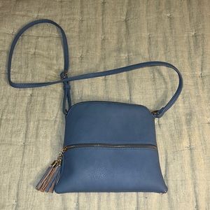 Lightly used blue Maurices crossbody purse